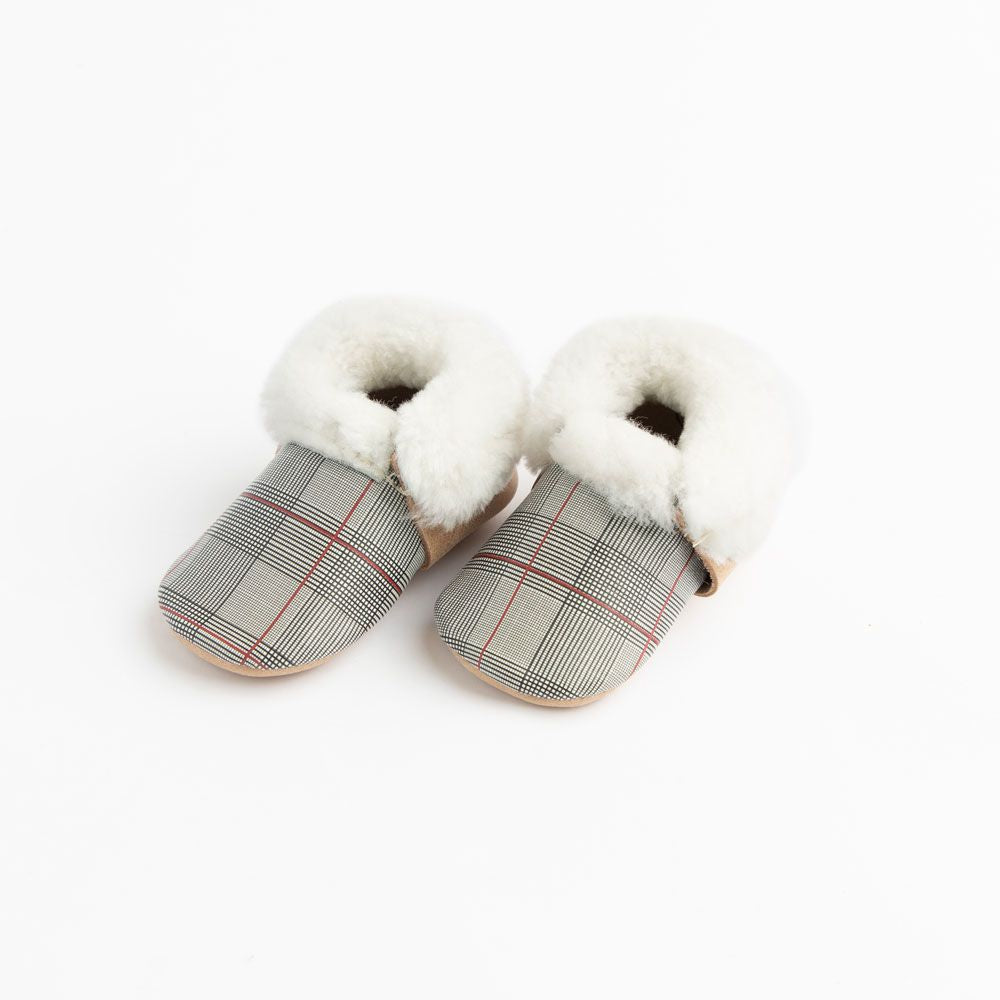 Plaid Tidings Shearling Mocc Shearling Mocc Soft Sole