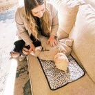 Grey Leopard Changing Mat Changing Mat Bag Accessory