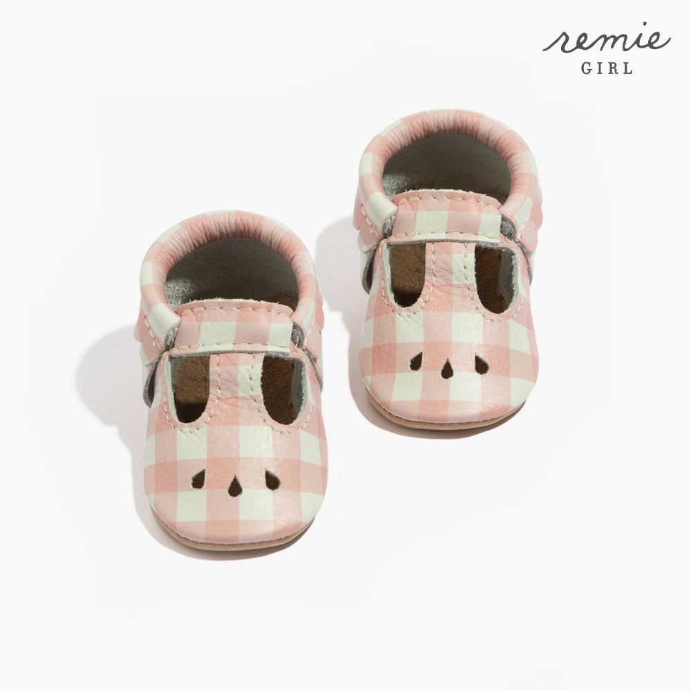 Melon Gingham Mary Jane Mary Jane Soft Sole
