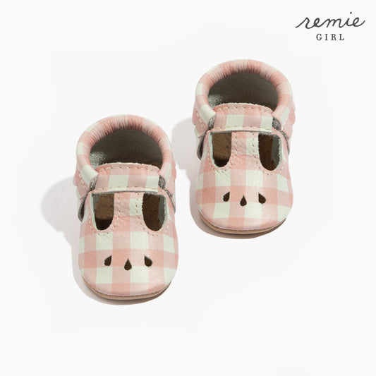 Melon Gingham Mary Jane Mary Jane Soft Sole