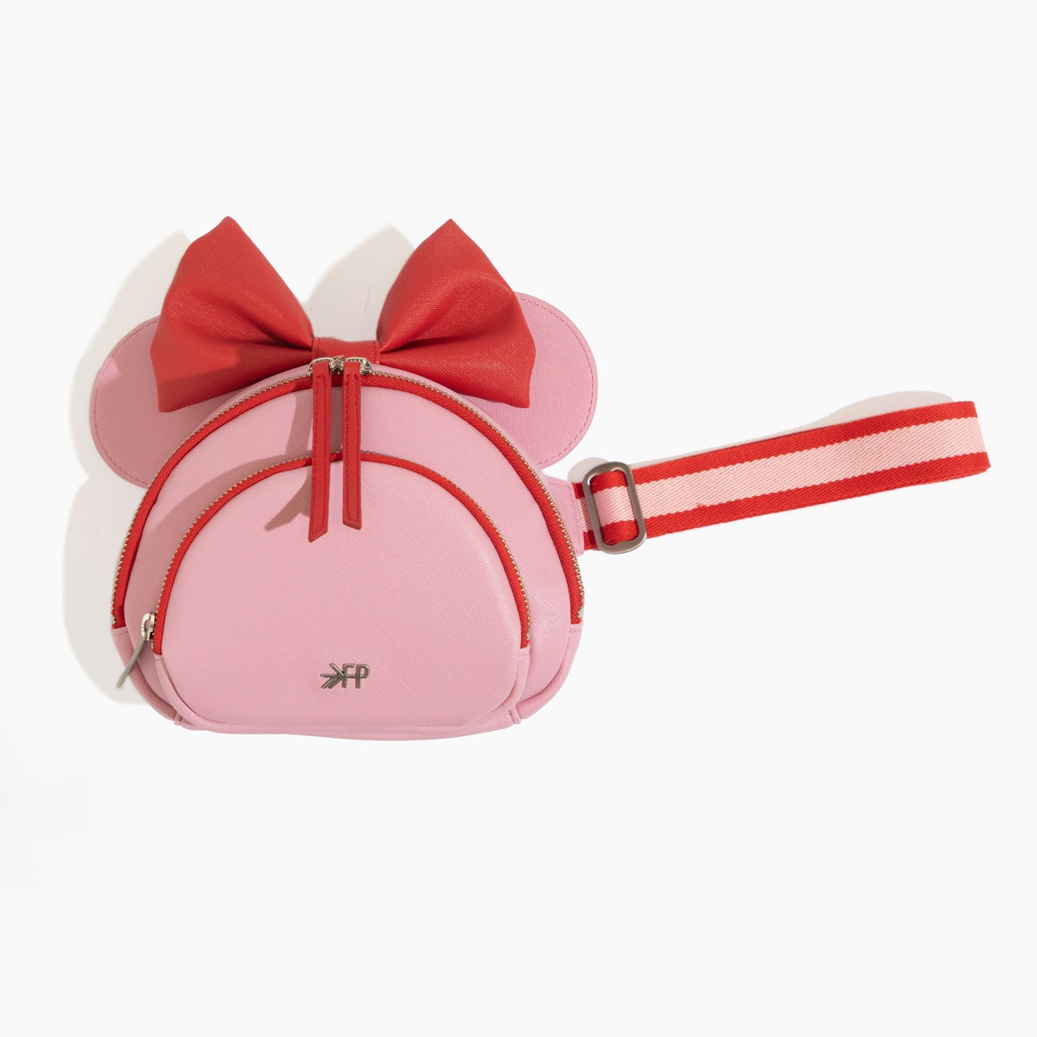 Pink Bow Louis V Leather Minnie Ears, Designer Minnie Ears, Disney Minnie  Ears