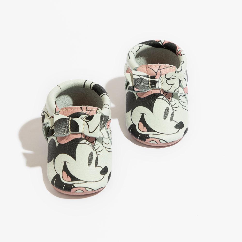 Minnie Mouse Bow Mocc Bow Moccasins Soft Soles