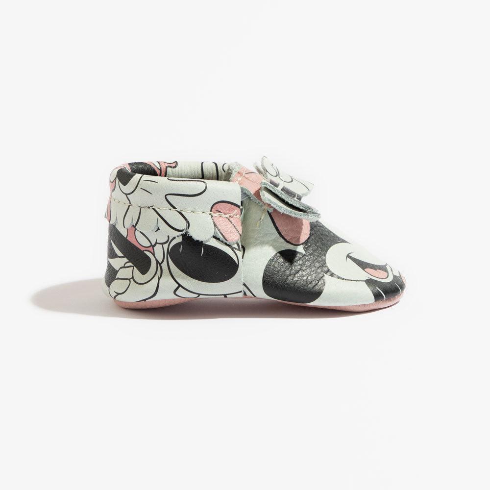 Minnie Mouse Bow Mocc Bow Moccasins Soft Soles