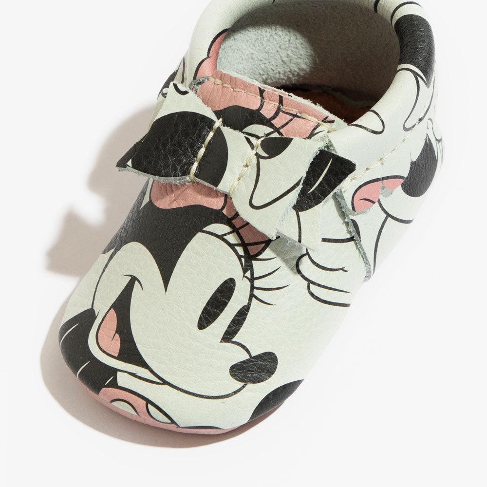 Minnie Mouse Bow Mocc Bow Moccasins Soft Soles