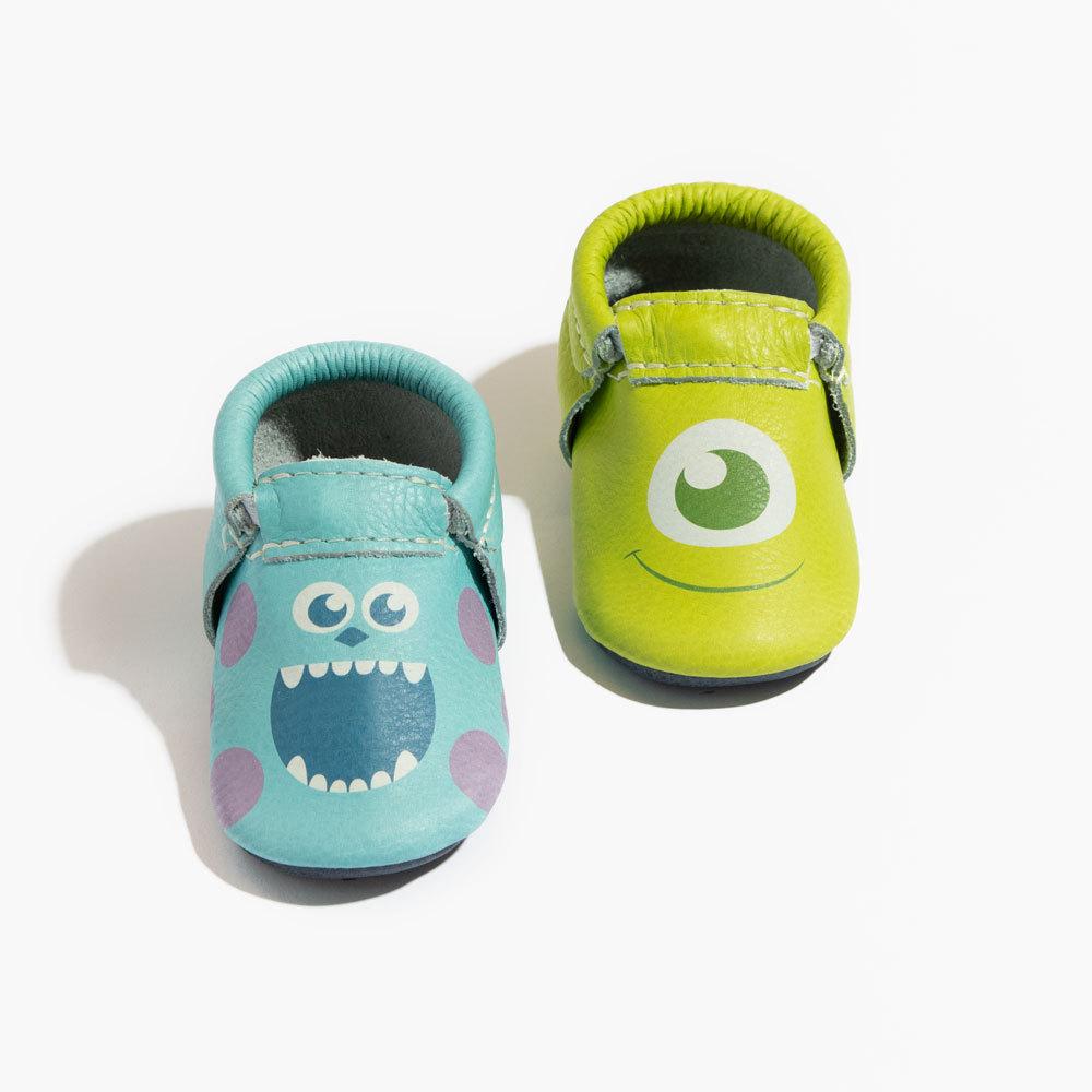Dangle afgår fløjte Mike and Sully Baby Moccs | Monsters, Inc. Moccasin Shoes – Freshly Picked