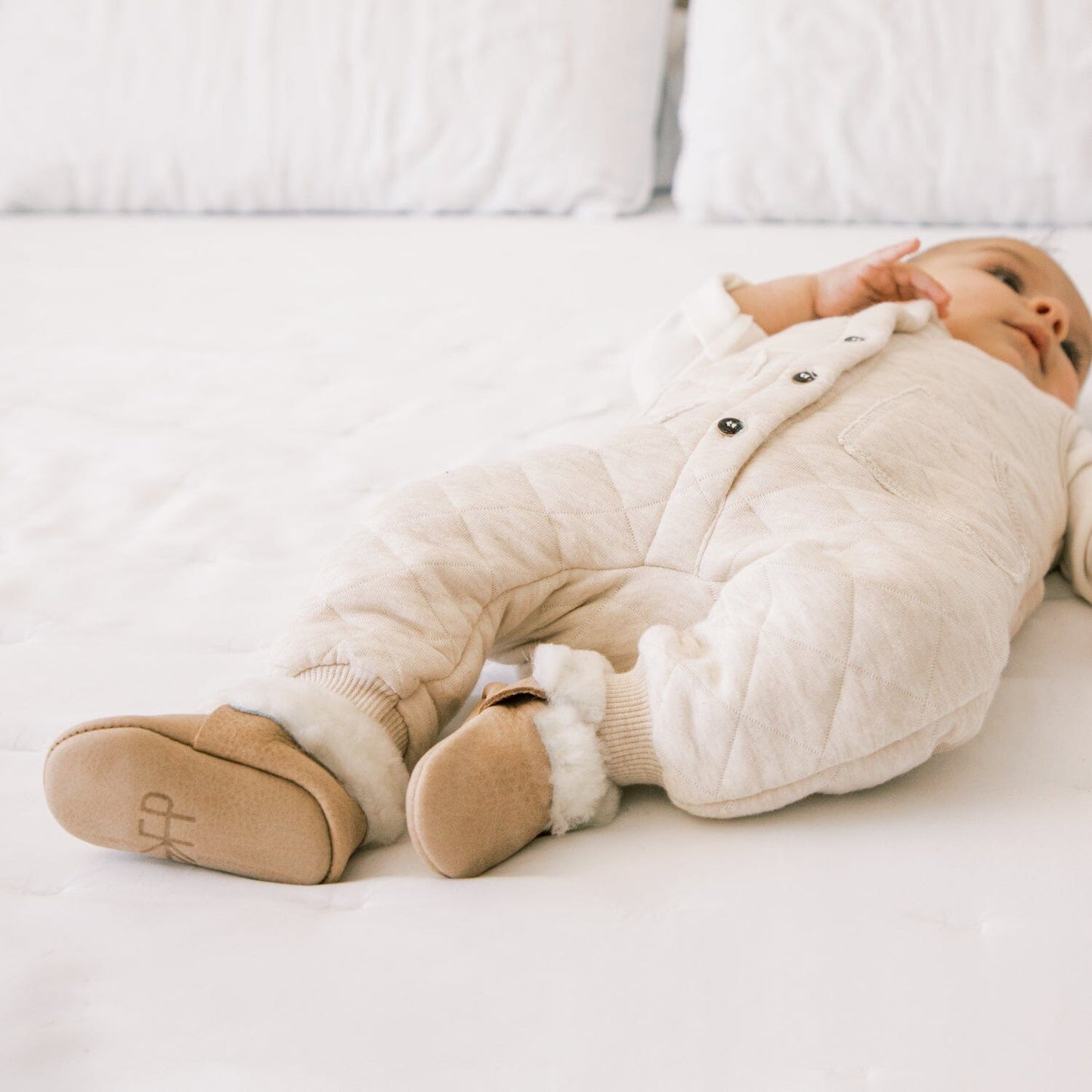 Weathered Brown Shearling Mocc Shearling Mocc Soft Sole