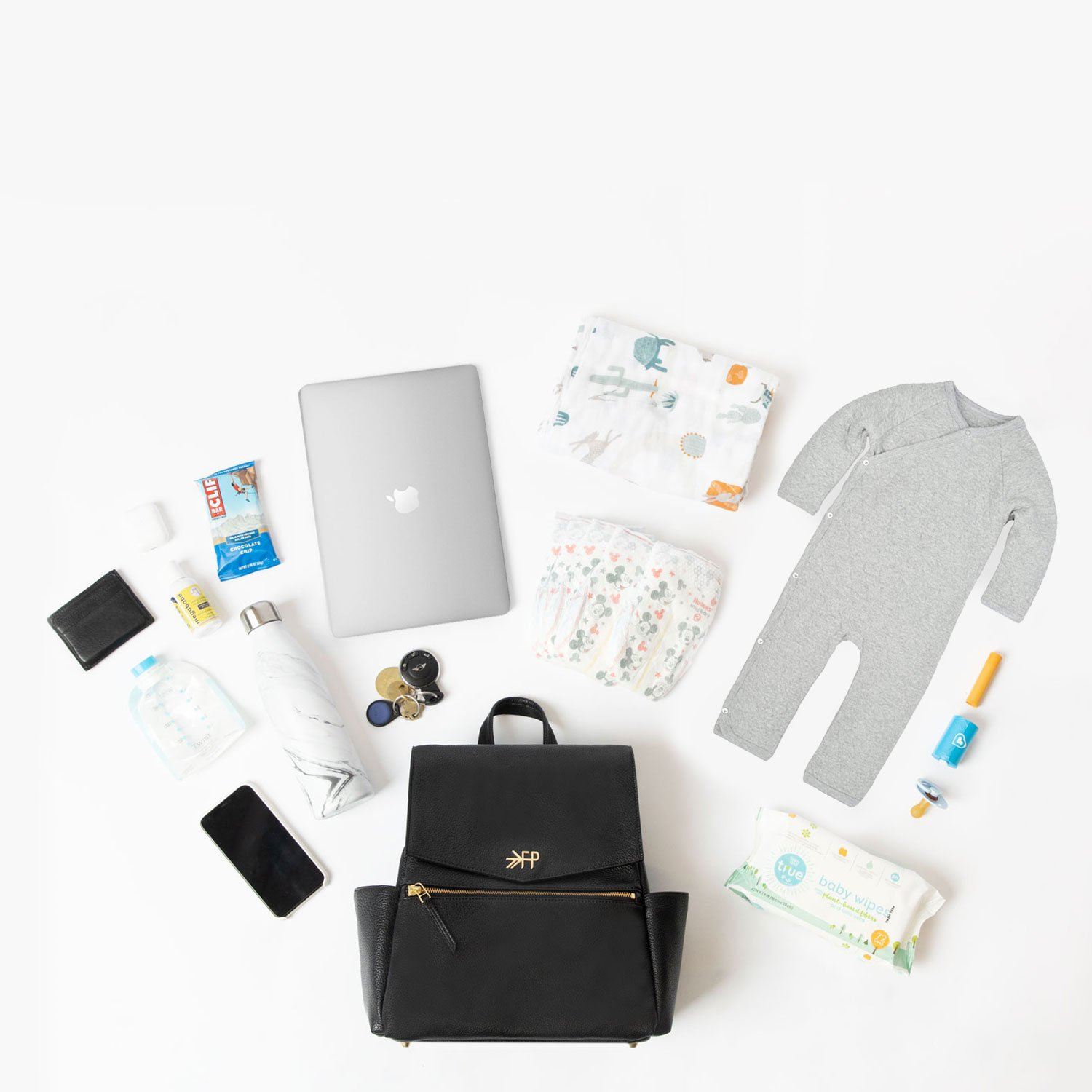 Cognac Mini Classic Bag II Mini Classic Diaper Bag II Diaper Bag
