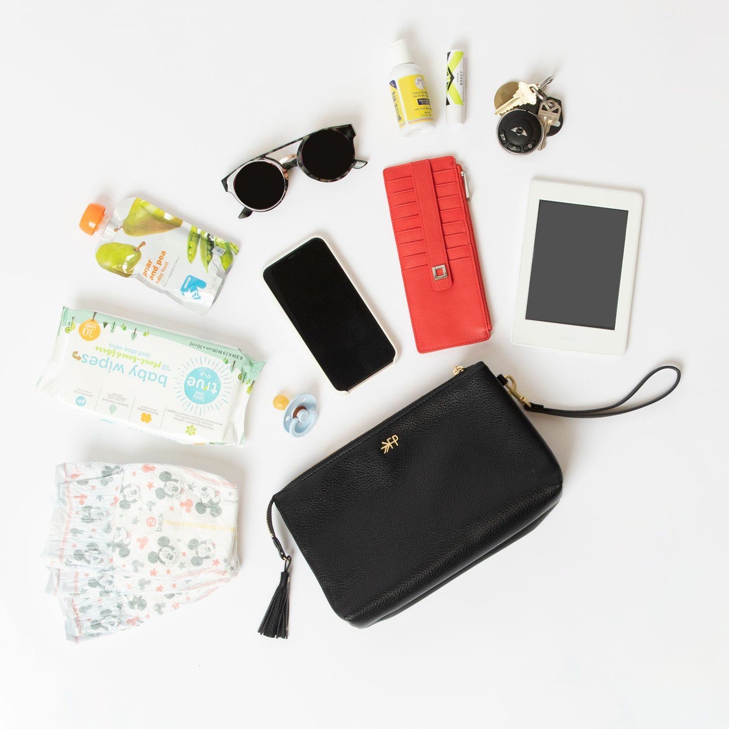 Ebony Classic Zip Pouch Classic Zip Pouch Bag Accessory