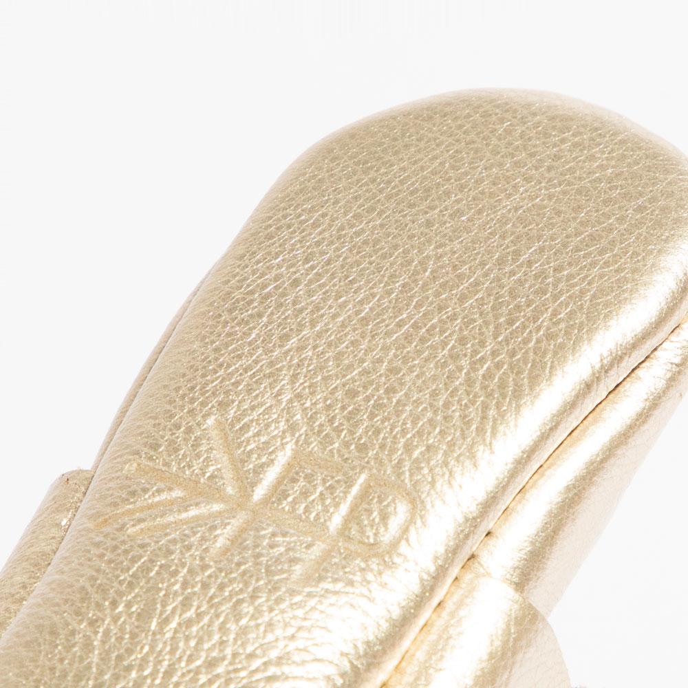 Platinum Knotted Bow Mocc knotted bow mocc Soft Sole