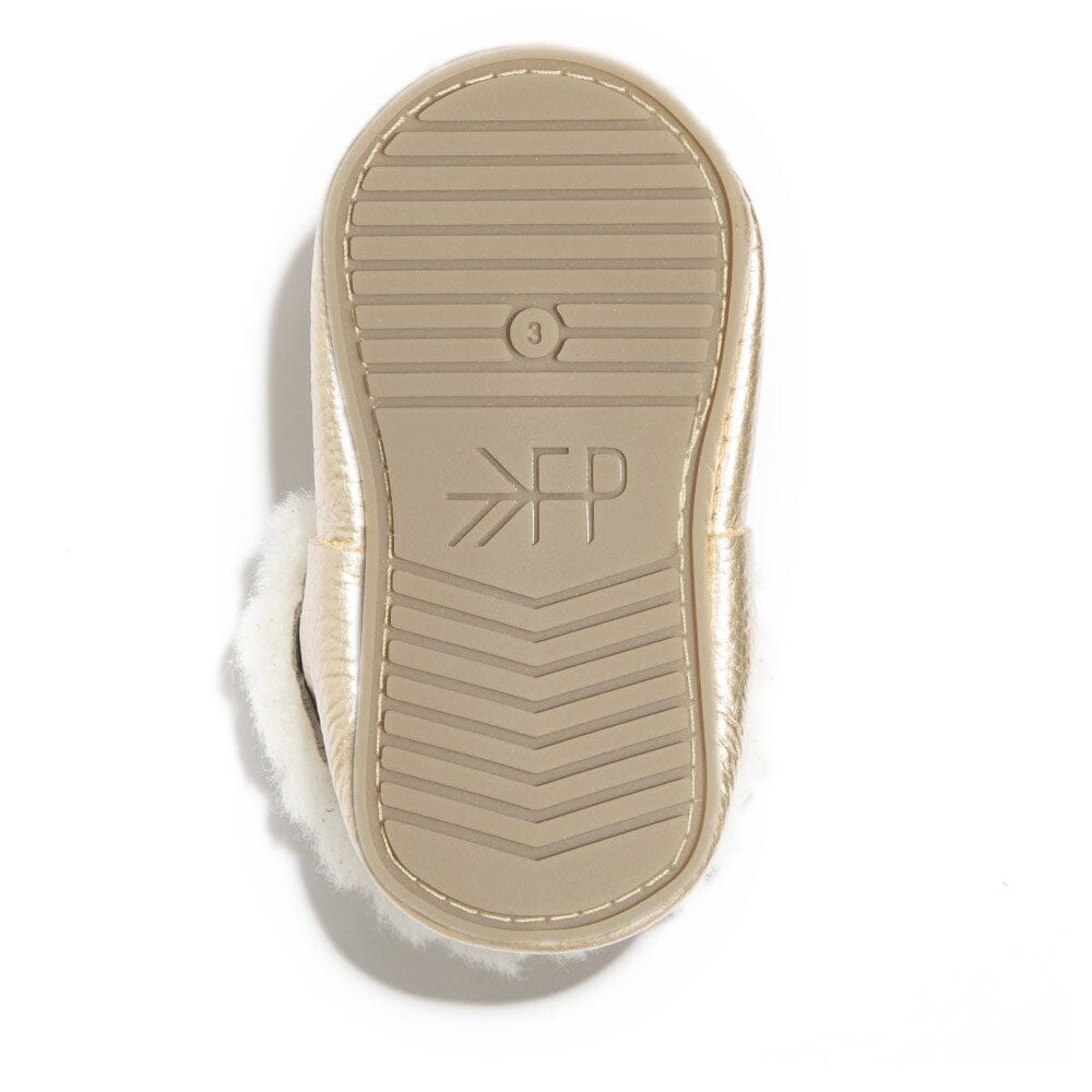 Platinum Shearling Bow Mocc Shearling Bow Mocc Soft Sole