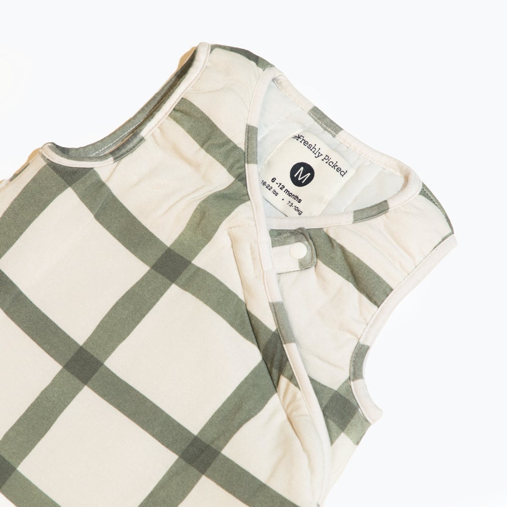 Sage Windowpane Blanket Sleeper Blanket Sleeper Sleep