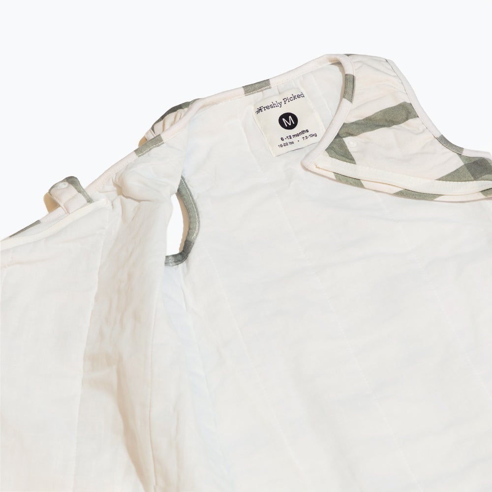 Sage Windowpane Blanket Sleeper Blanket Sleeper Sleep