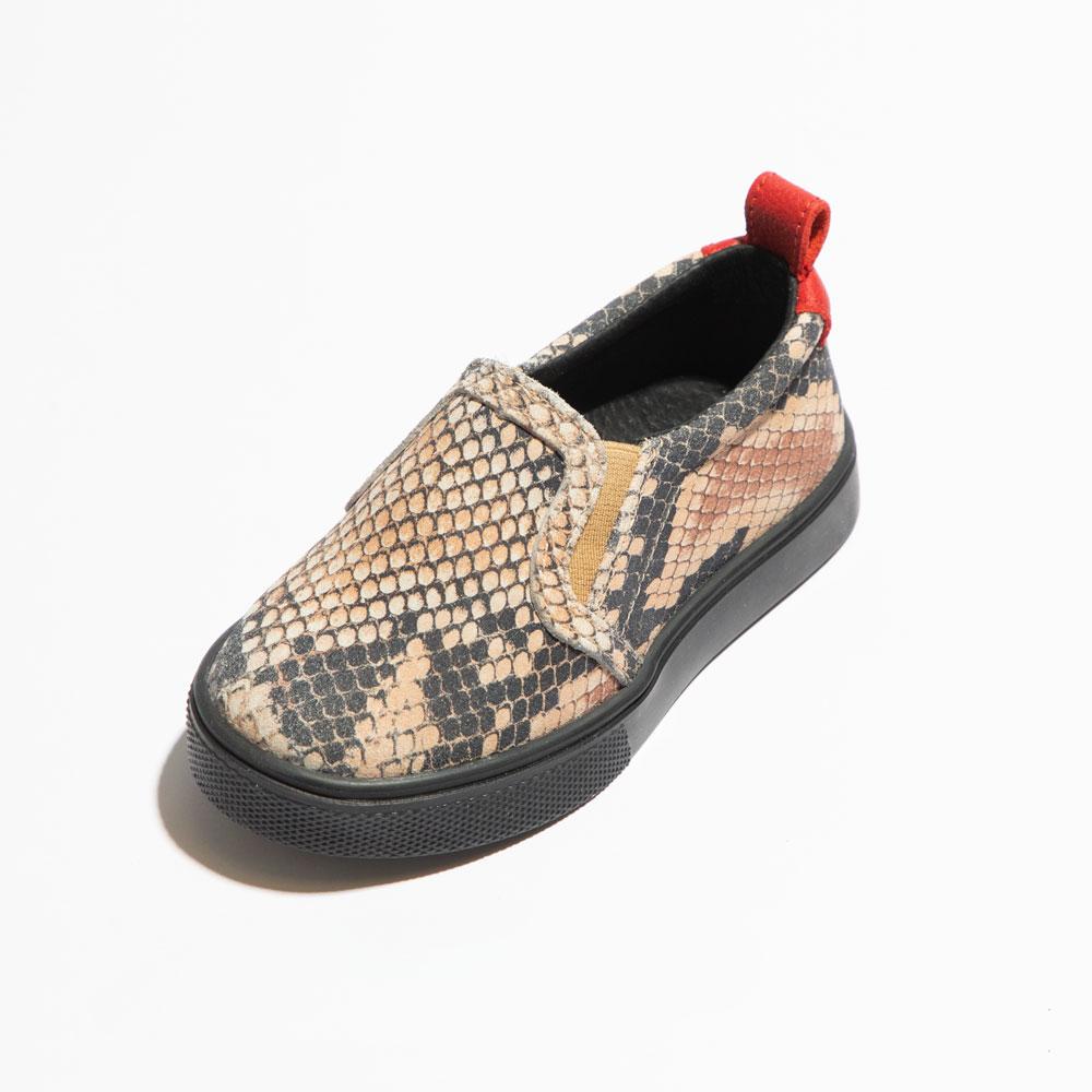 Genuine Snakeskin Snakeskin Slip On Tennis Shoes OCA Leather Snake