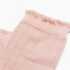 Blush Scalloped Knee High Sock Knee High Sock Socks