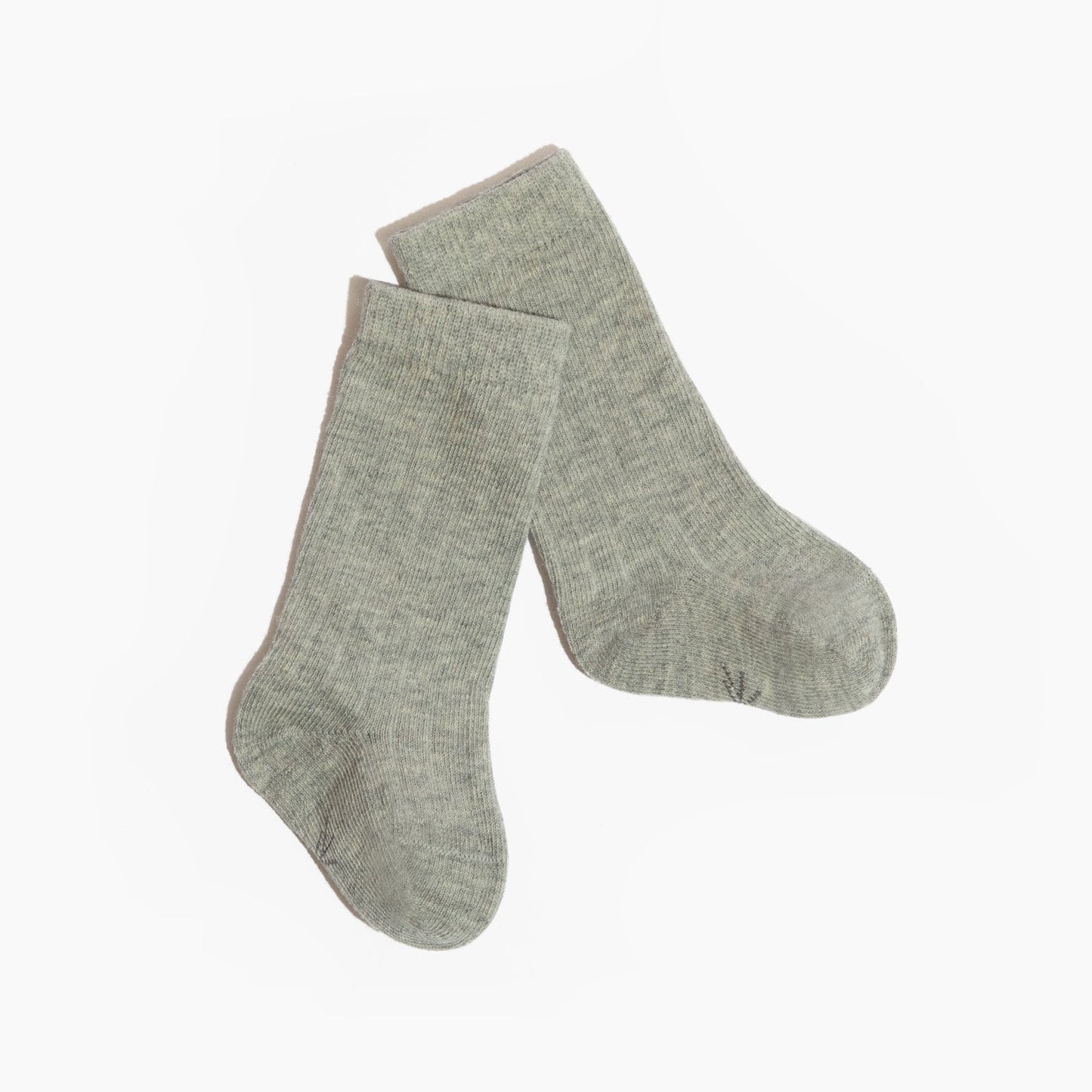 Heathered Gray Ribbed Tube Sock Ribbed Tube Sock Socks 