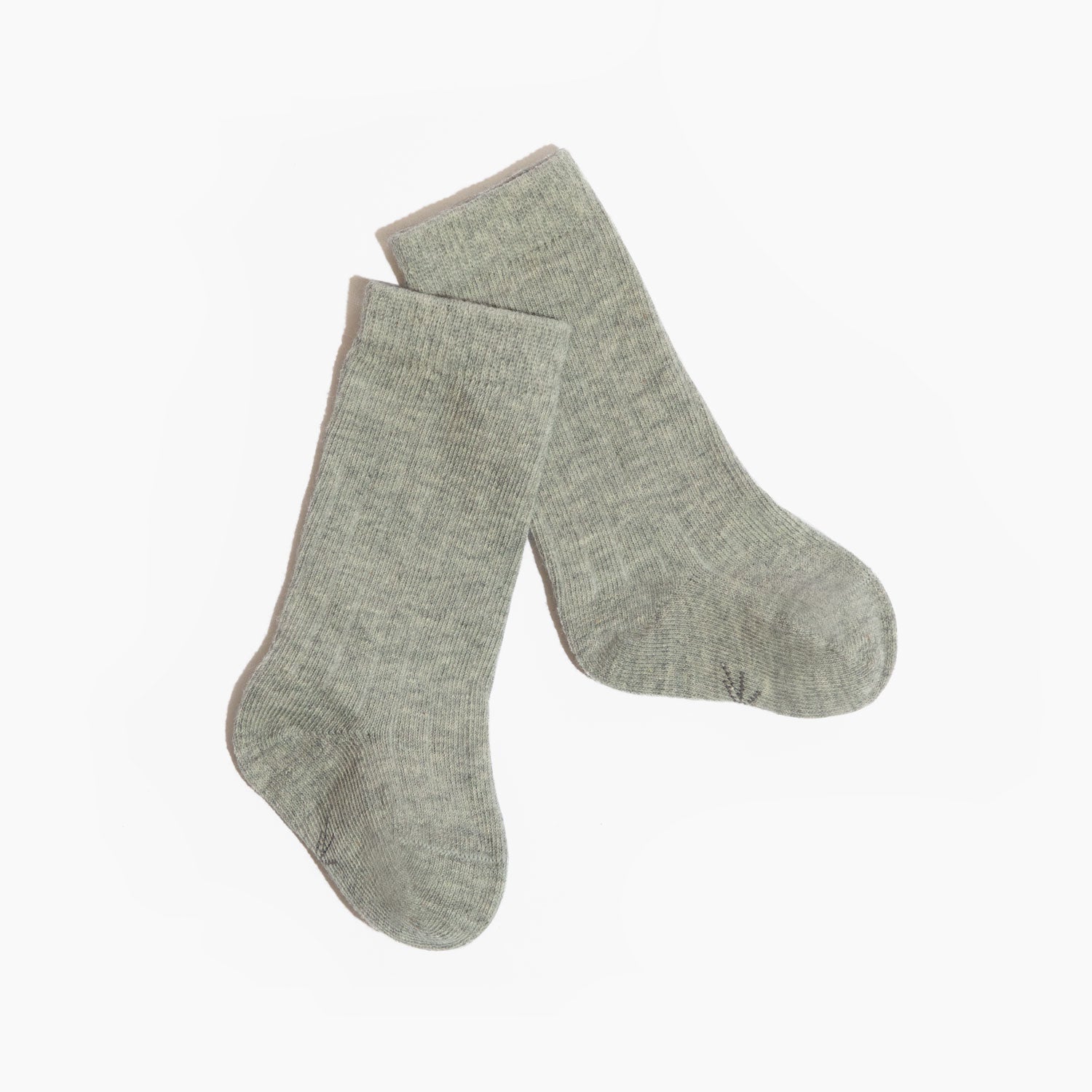 Heathered Gray Ribbed Tube Sock Ribbed Tube Sock Socks