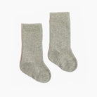 Heathered Gray Ribbed Tube Sock Ribbed Tube Sock Socks