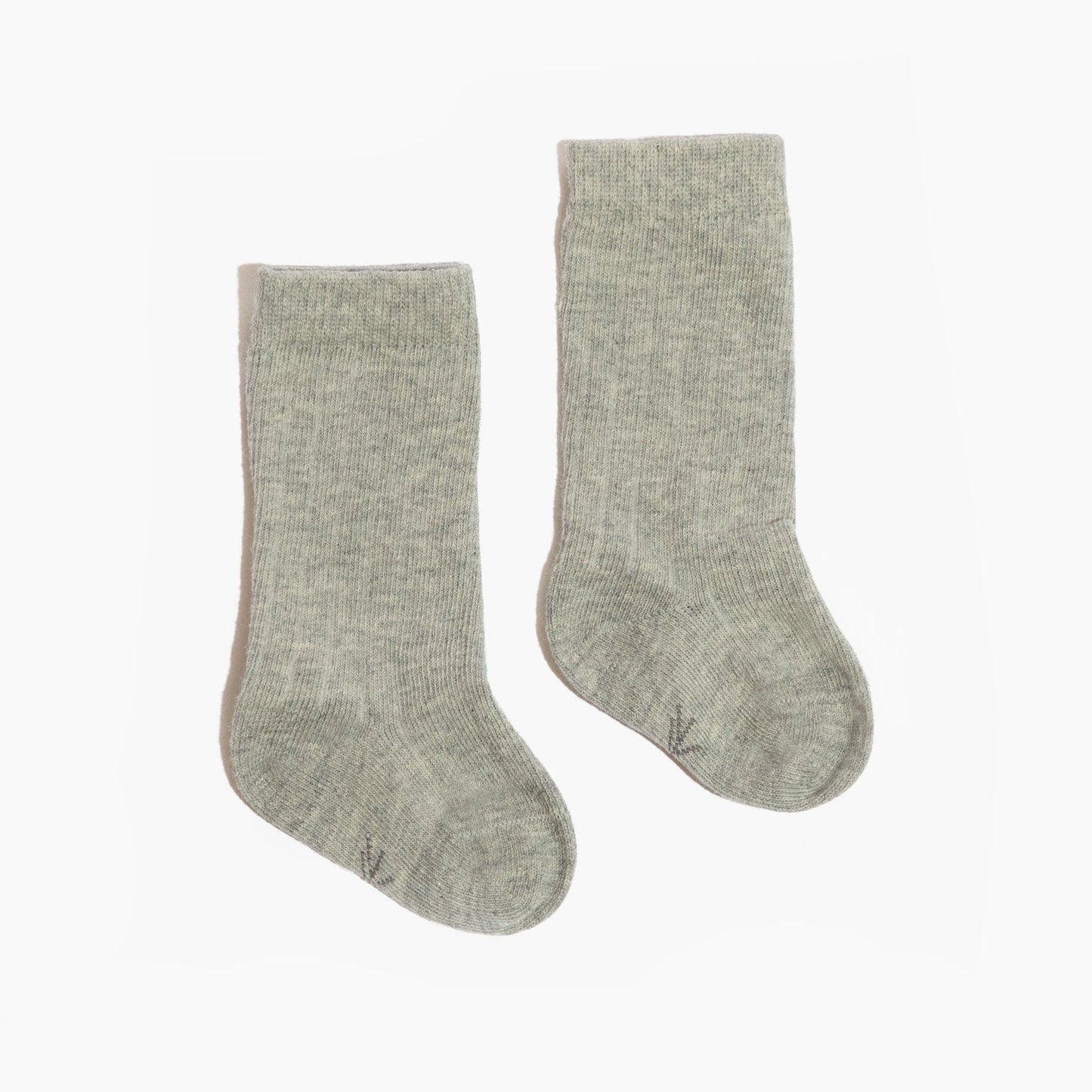 Heathered Gray Ribbed Tube Sock Ribbed Tube Sock Socks