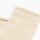 Ivory Scalloped Knee High Sock Knee High Sock Socks
