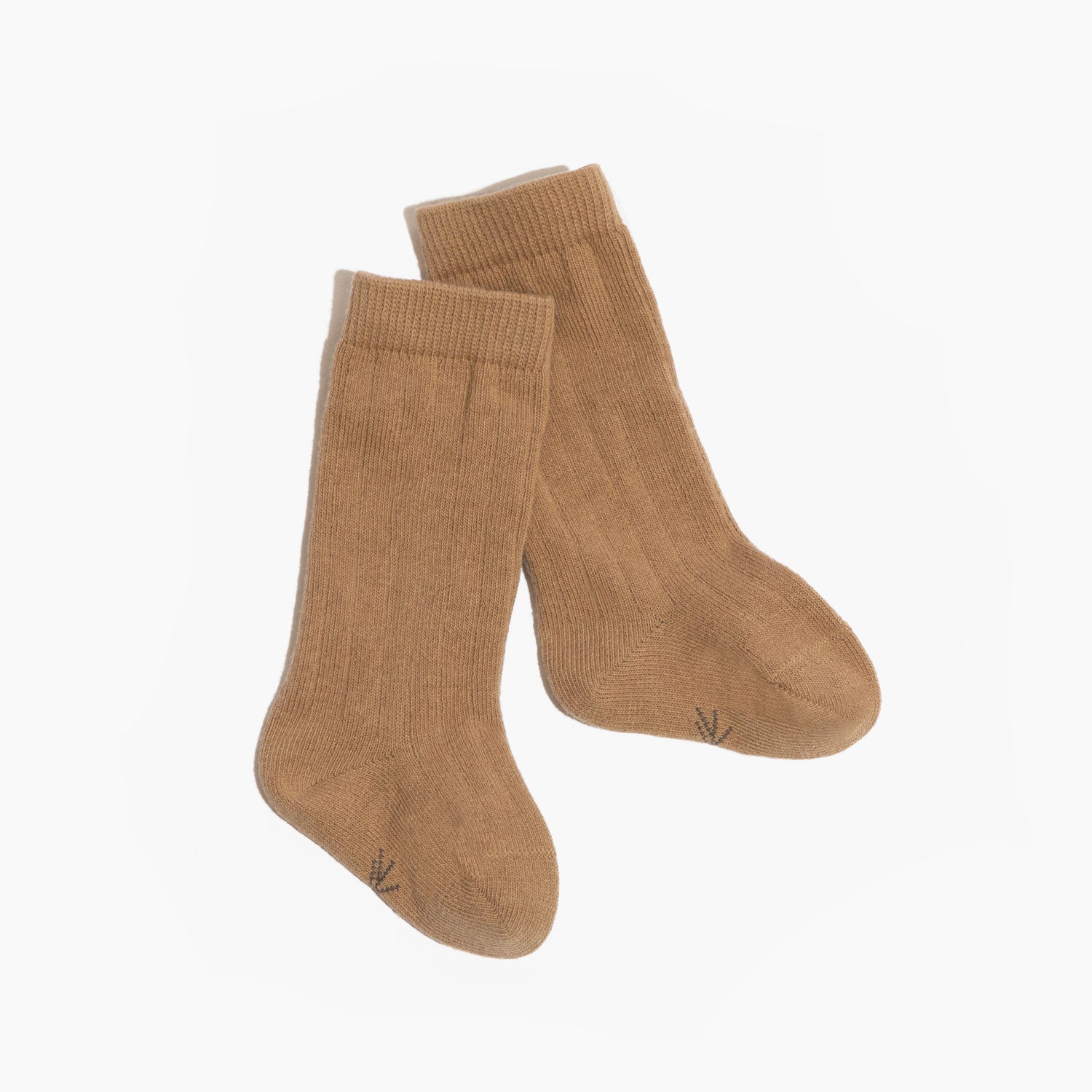 Weathered Brown Ribbed Tube Sock Ribbed Tube Sock Socks