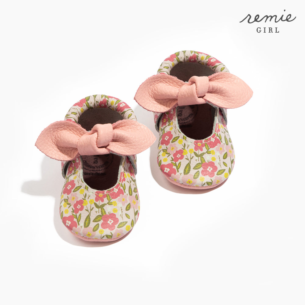 Spring Bouquet Knotted Bow Mocc Knotted Bow Mocc Soft Sole