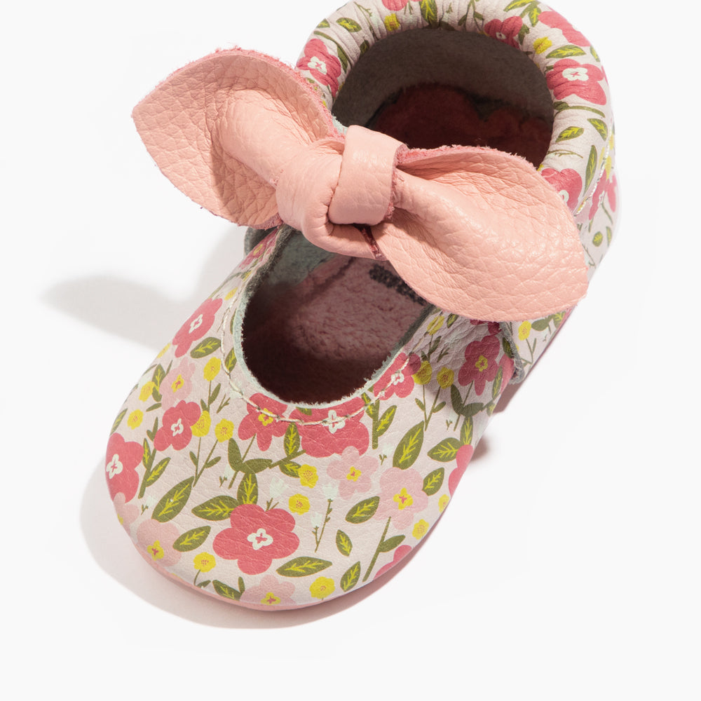 Spring Bouquet Knotted Bow Mocc Knotted Bow Mocc Soft Sole