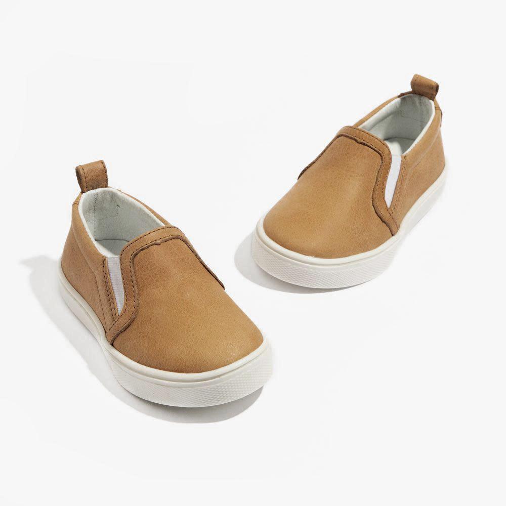 Weathered Brown Slip-On Sneaker Kids - Slip-On Sneaker Kids Sneaker 