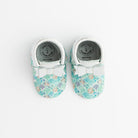 Watercolor Ariel Bow Mocc Bow Moccasins Soft Soles