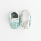 Watercolor Ariel Bow Mocc Bow Moccasins Soft Soles