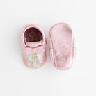 Watercolor Aurora Bow Mocc Bow Moccasins Soft Soles