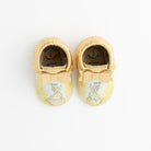 Watercolor Belle Bow Mocc Bow Moccasins Soft Soles
