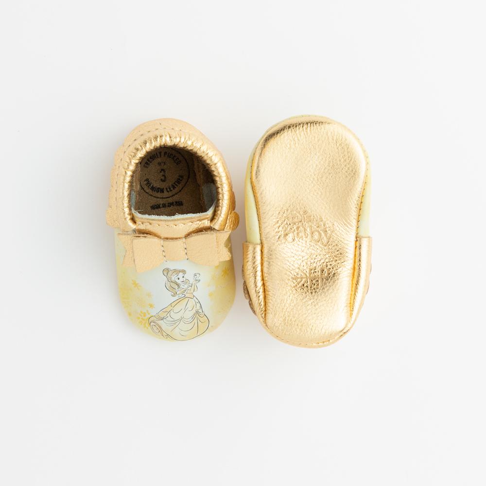 Watercolor Belle Bow Mocc Bow Moccasins Soft Soles