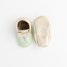 Watercolor Tiana Bow Mocc Bow Moccasins Soft Soles