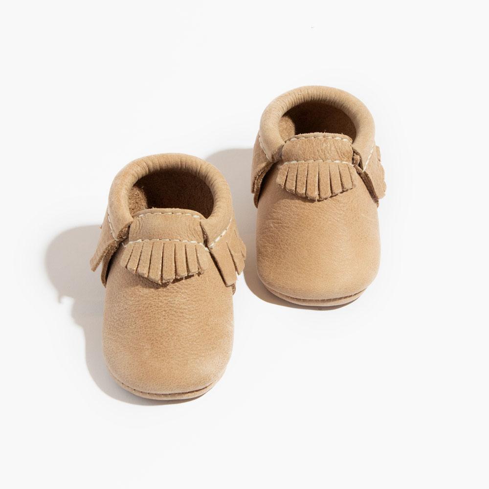 Weathered Brown Moccasins Soft Soles