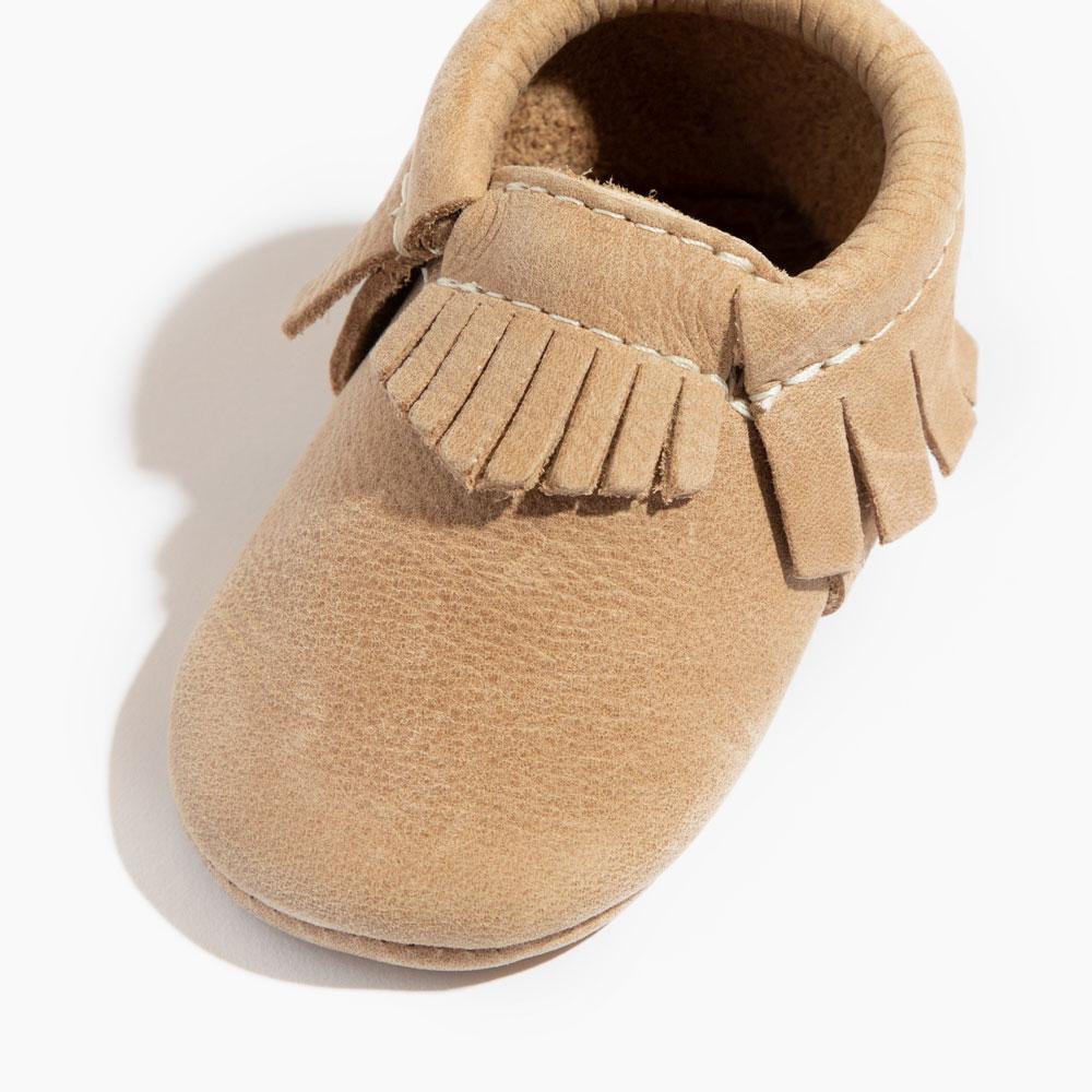 Weathered Brown Moccasins Soft Soles