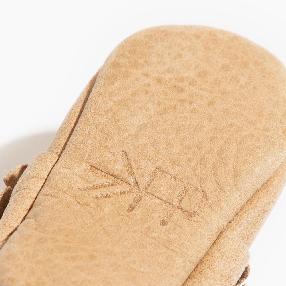 Weathered Brown Moccasins Soft Soles