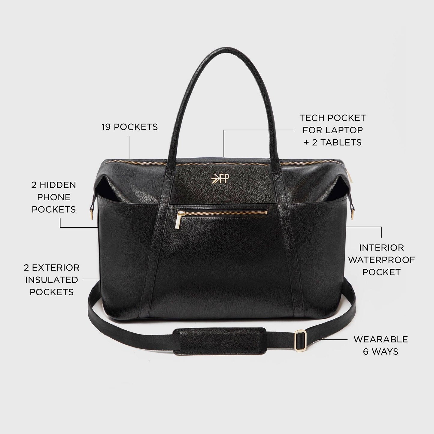 Ebony Weekender | Pre-Order March 2020 luggage Bags