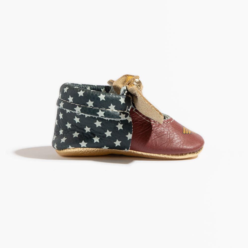 Wonder Woman Knotted Bow Mocc knotted bow mocc Soft Soles