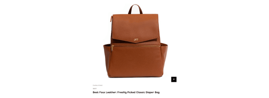 Glamour Magazine | Best Faux Leather Diaper-Bag Backpack