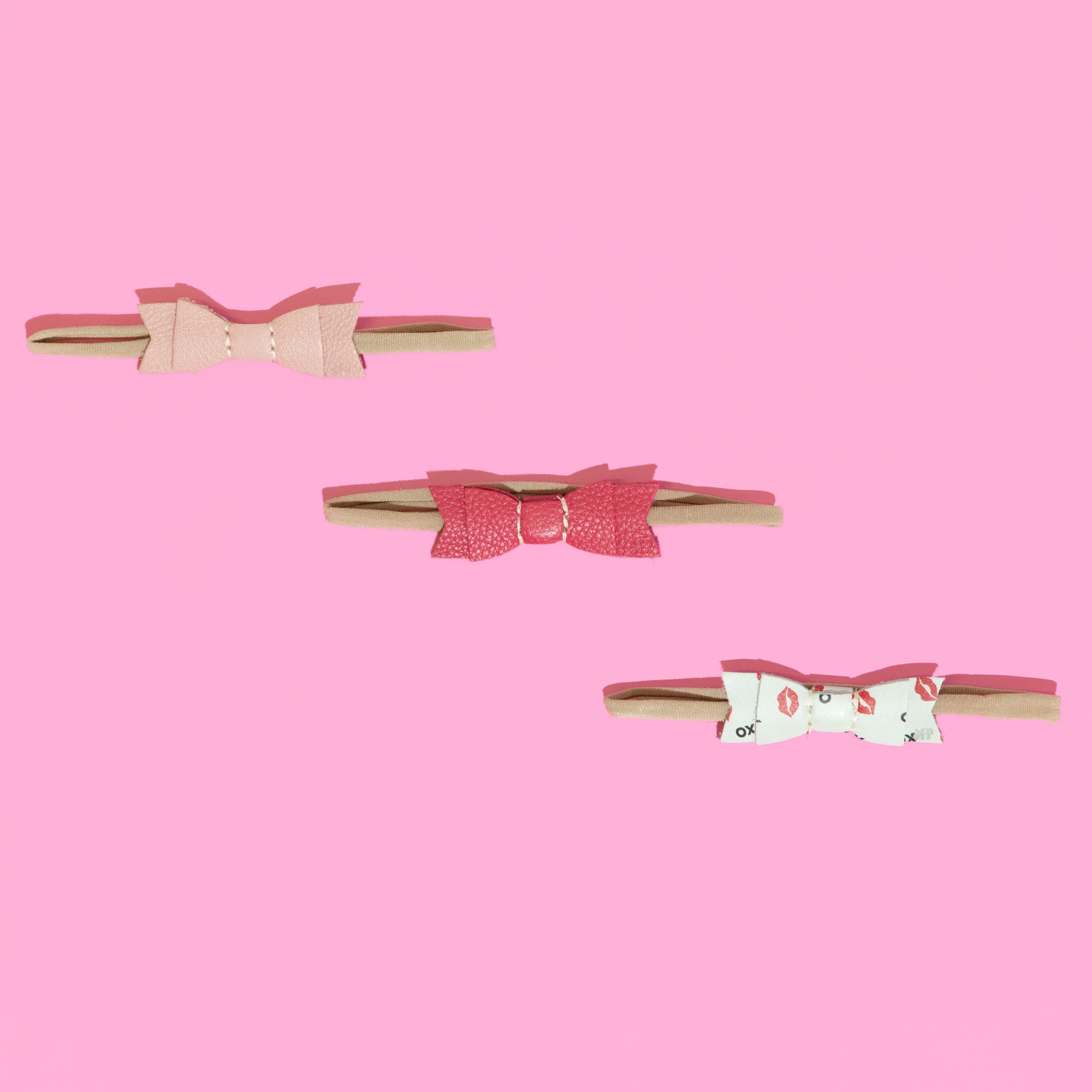 Leather Bow Headbands