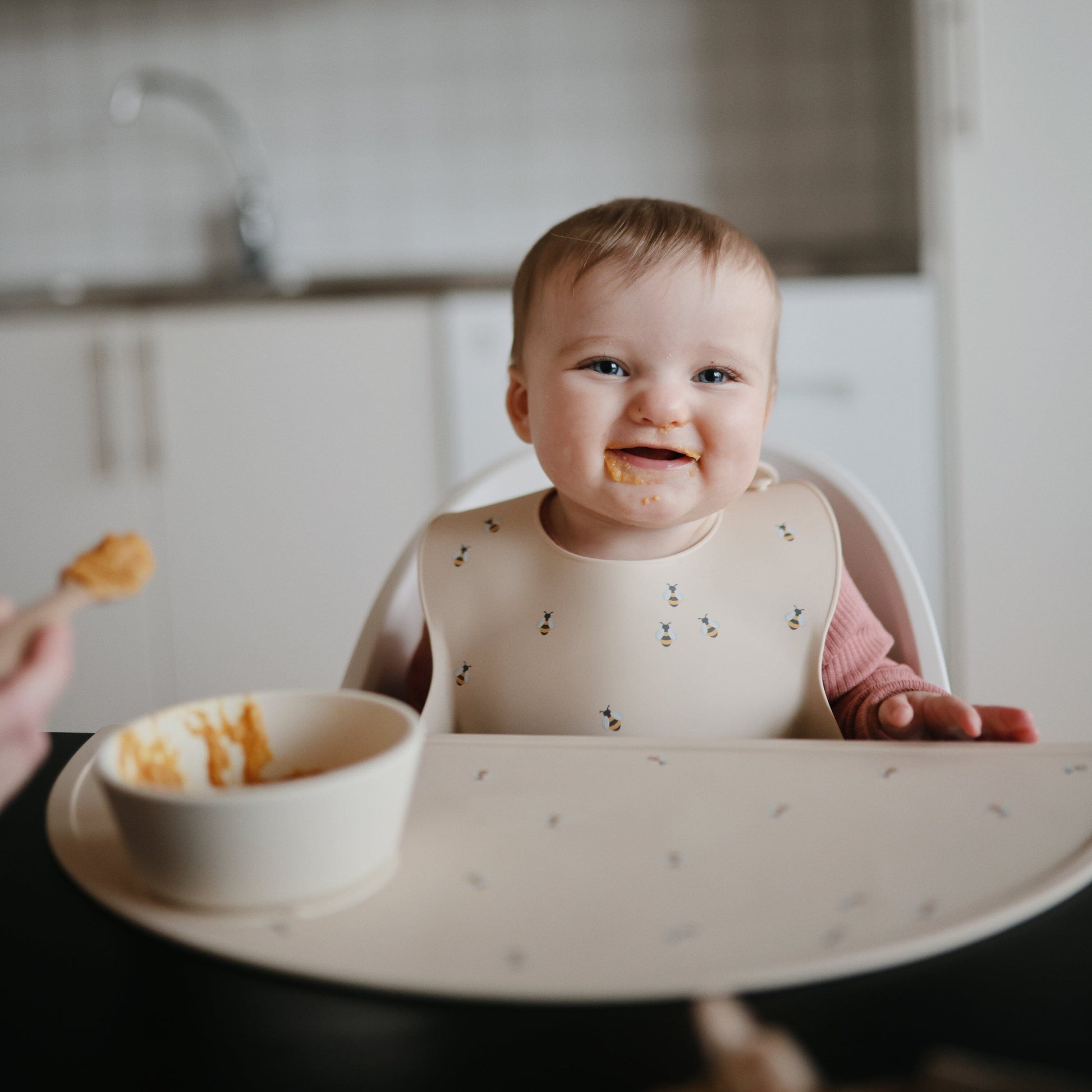 Silicone Baby Bib Silicone Bib Mushie 