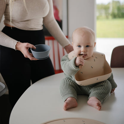 Silicone Baby Bib Silicone Bib Mushie 