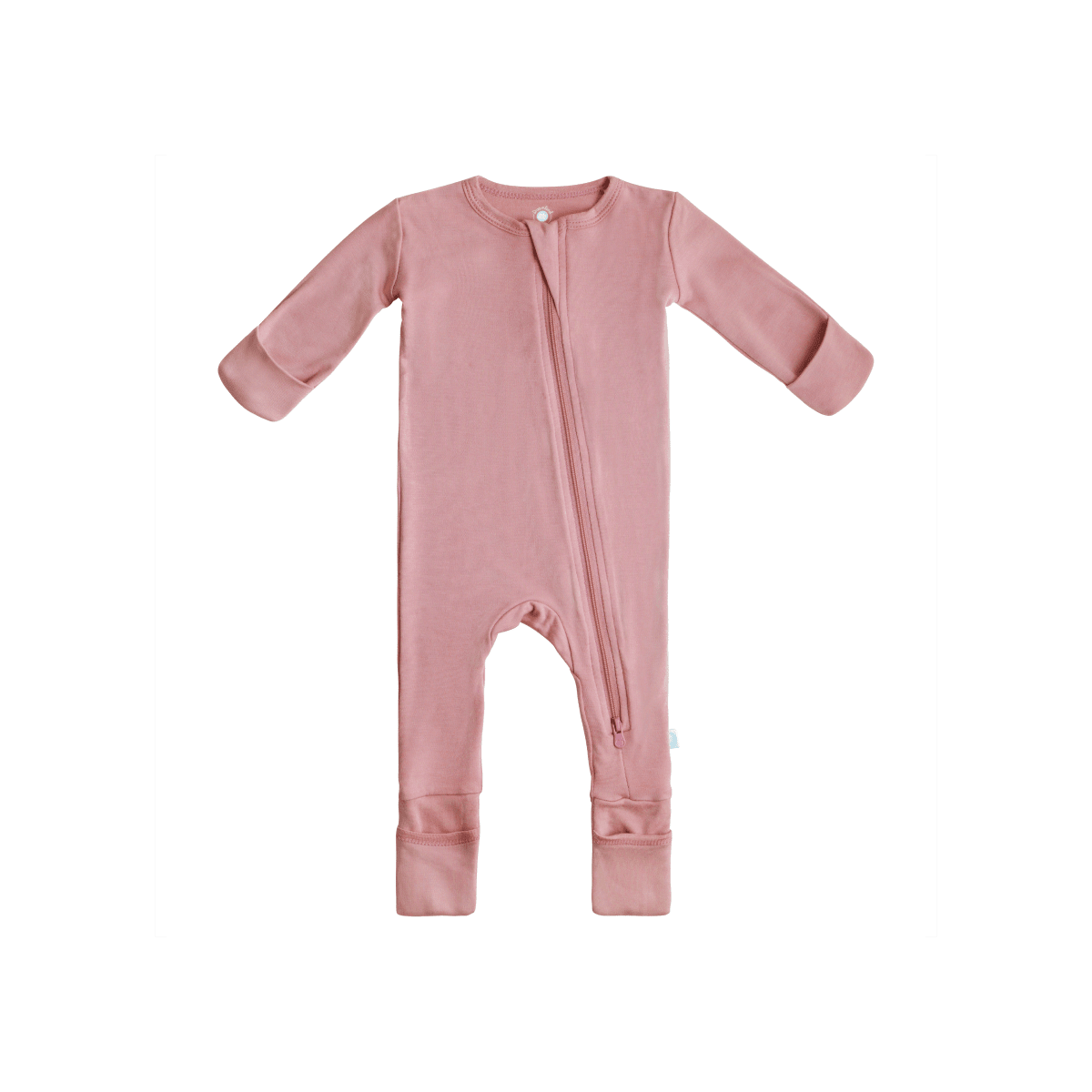 Baby Bamboo Pajamas w/ DreamCuffs® Pajamas Dreamland Baby Dusty Rose 0 - 3 Months 