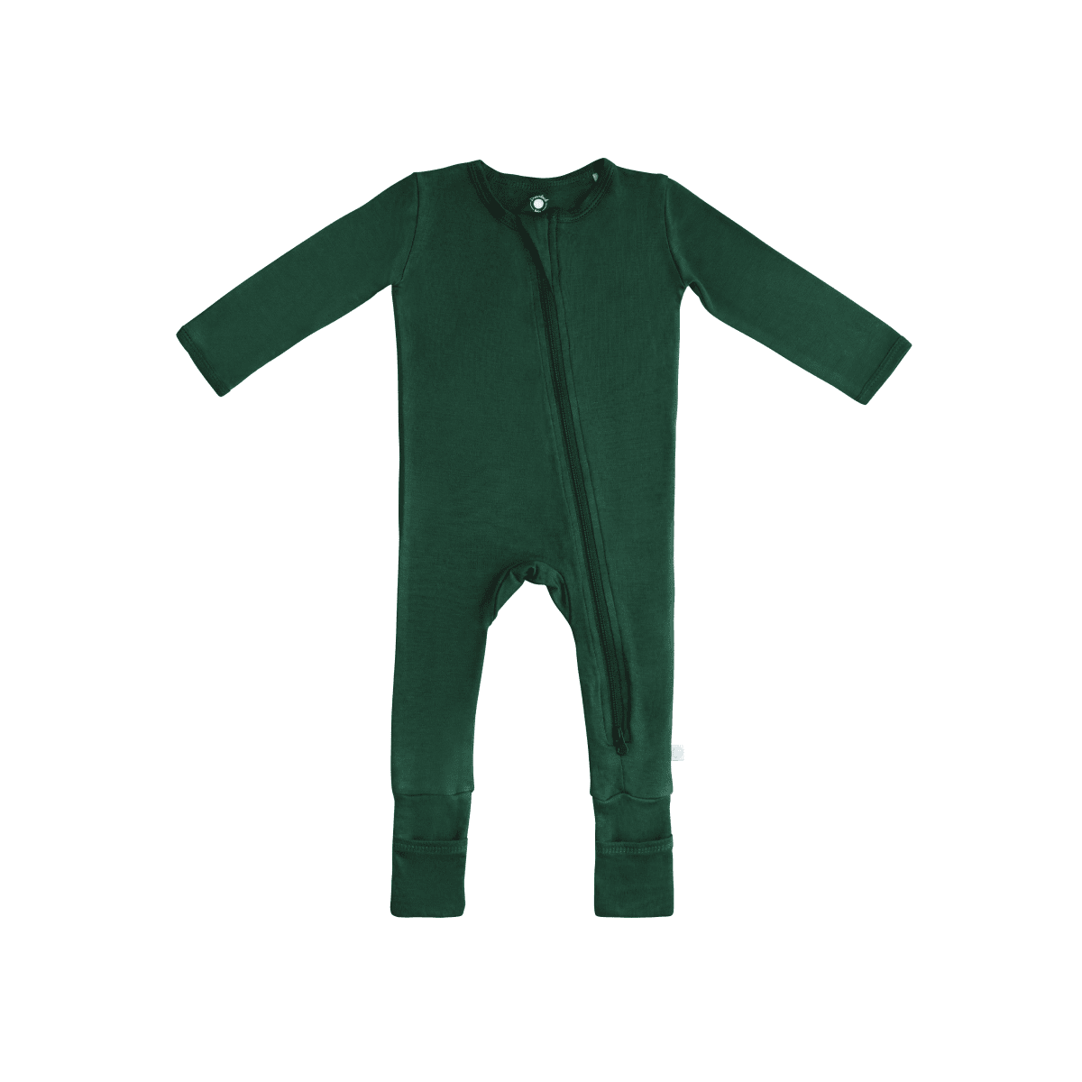 Baby Bamboo Pajamas w/ DreamCuffs® Pajamas Dreamland Baby Forest Green 6 - 9 Months 