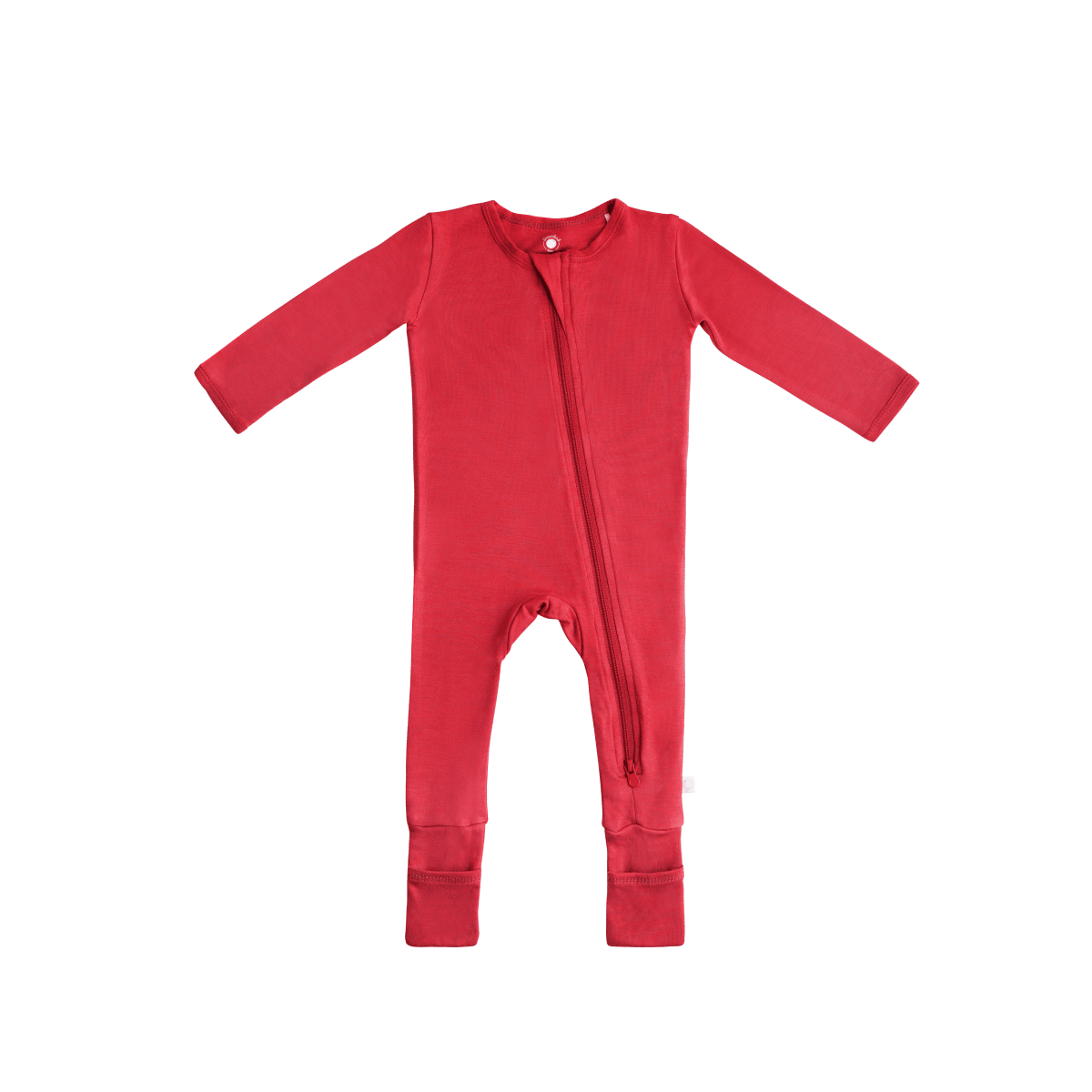 Baby Bamboo Pajamas w/ DreamCuffs® Pajamas Dreamland Baby Cranberry Red 6 - 9 Months 