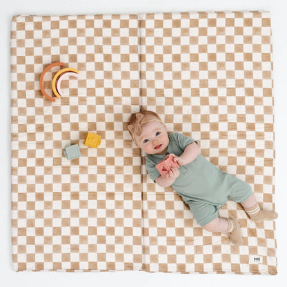 Checker Toffee Organic Cotton Mat