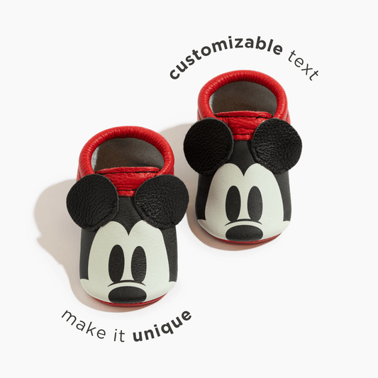 Custom Mickey Ears Baby Shoe City Mocc Soft Sole 