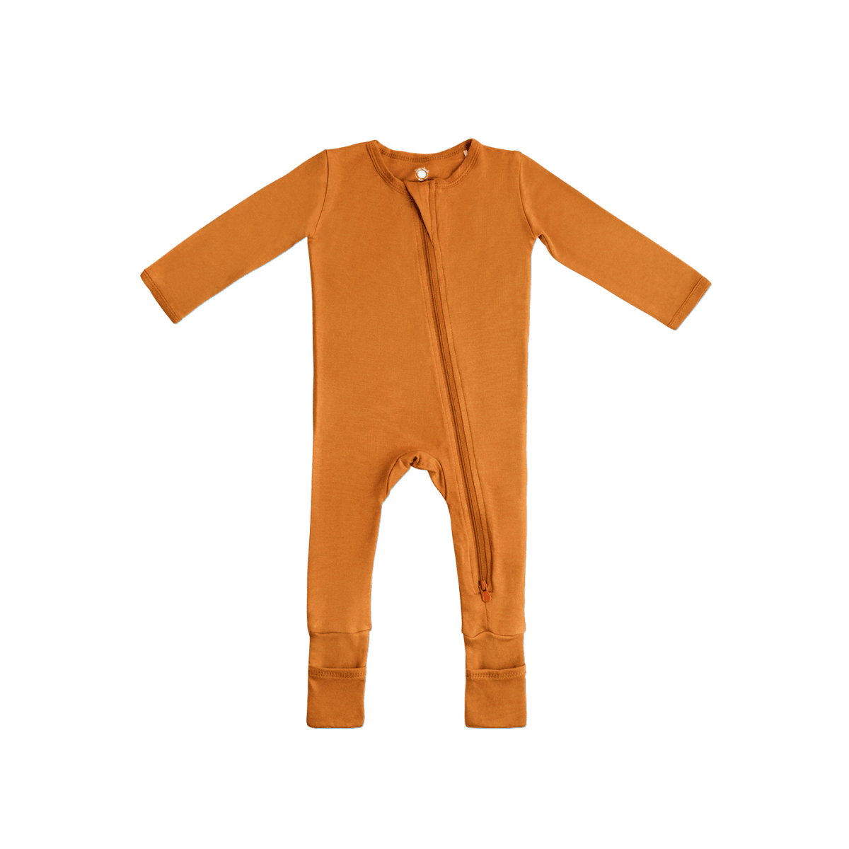 Baby Bamboo Pajamas w/ DreamCuffs® Pajamas Dreamland Baby Rust 6 - 9 Months 