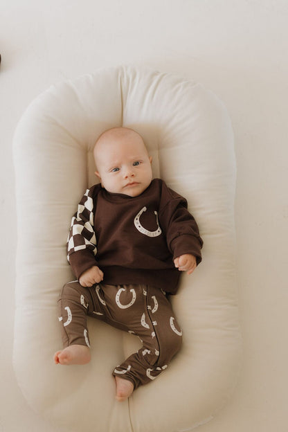 Bamboo Zip Pajamas | Giddy Up Pajamas forever french baby 