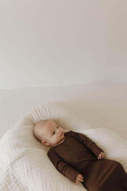Bamboo Knotted Gown | Coffee Bean Knotted Gown forever french baby 